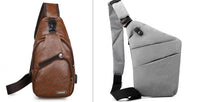 Canvas Chest Bags For Men And Women Across One Shoulder