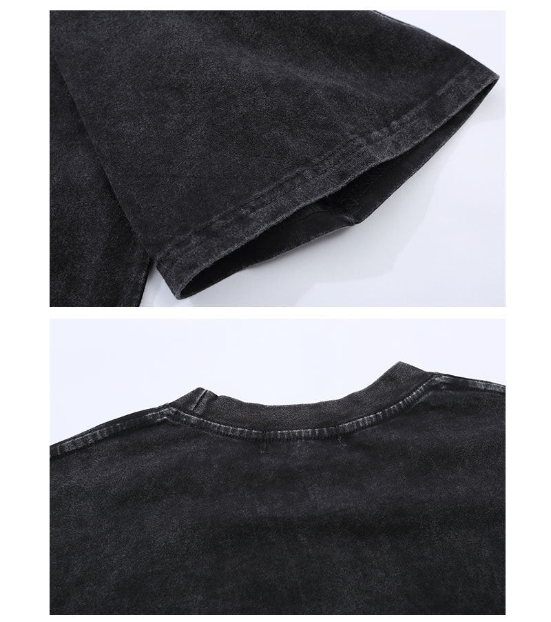 Loose T-Shirt Street Trendy Old Couple Style – Short Sleeve Top