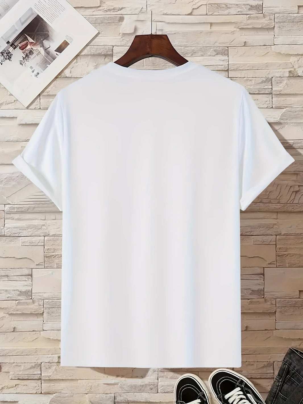 Milano Patterned Printed Men's T-shirt, Comfortable Round Neck T-shirt