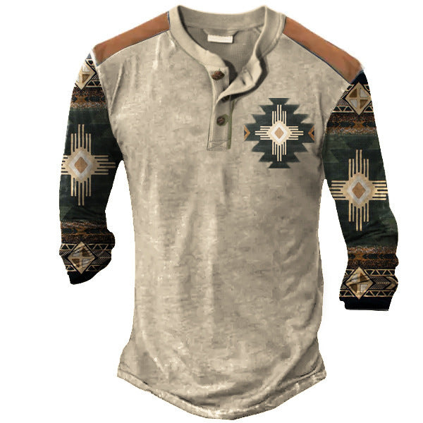 Digital Print Men's Streetwear Top – Trendy Sports Fashion Shirt