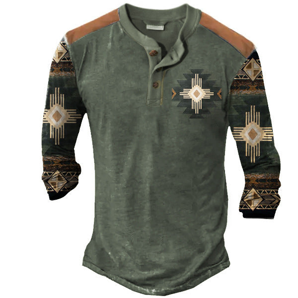 Digital Print Men's Streetwear Top – Trendy Sports Fashion Shirt