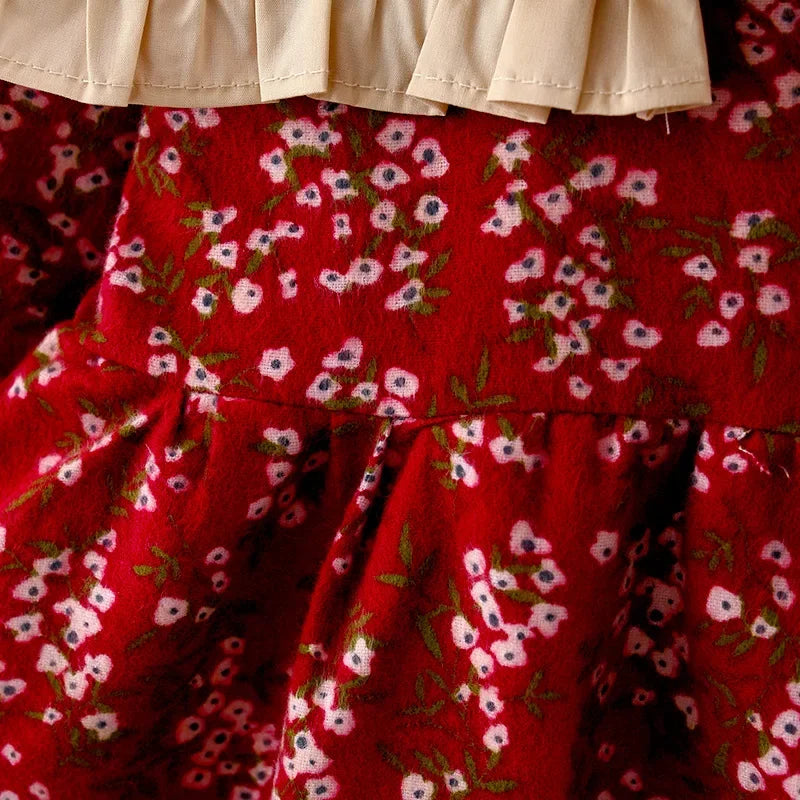 Children's Spring and Autumn Clothing Girls' Long sleeved Printed Dress Children's Princess Dress Baby Dress