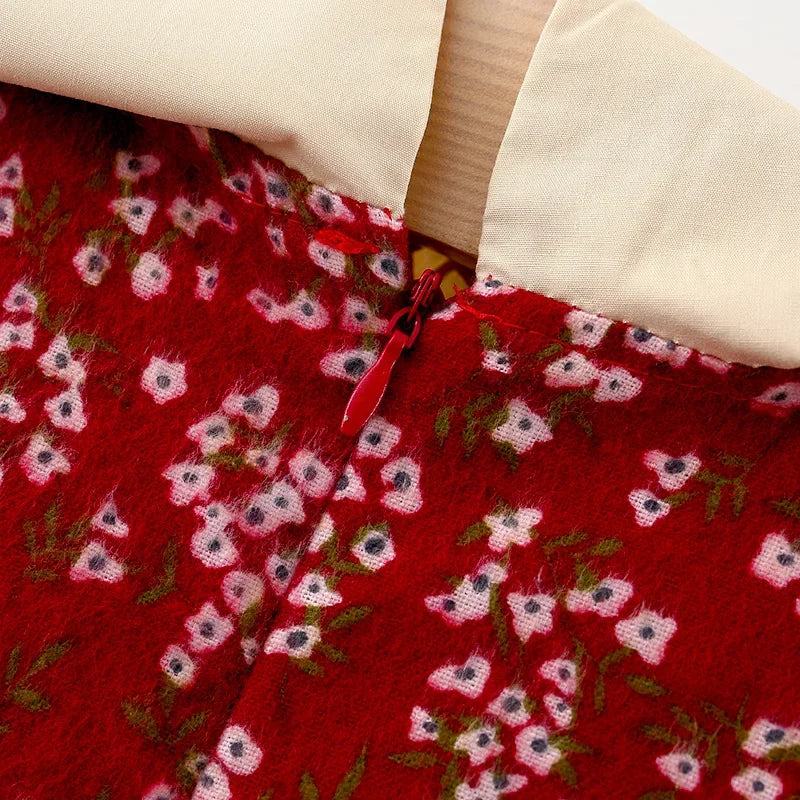 Children's Spring and Autumn Clothing Girls' Long sleeved Printed Dress Children's Princess Dress Baby Dress