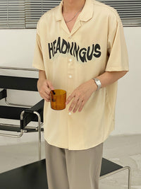 19studio South Korean Hong Kong Style Shirt Ins Men''s Summer