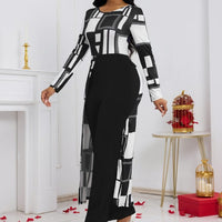 Ladies' Fashionable And Elegant Long Sleeved Jumpsuit